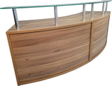 Modular Reception Counter with Glass Shelf - COLLECTION - REC-HD1