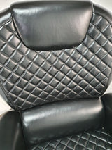 Large Genuine Hide Black Leather Executive Office Chair - JD1408A