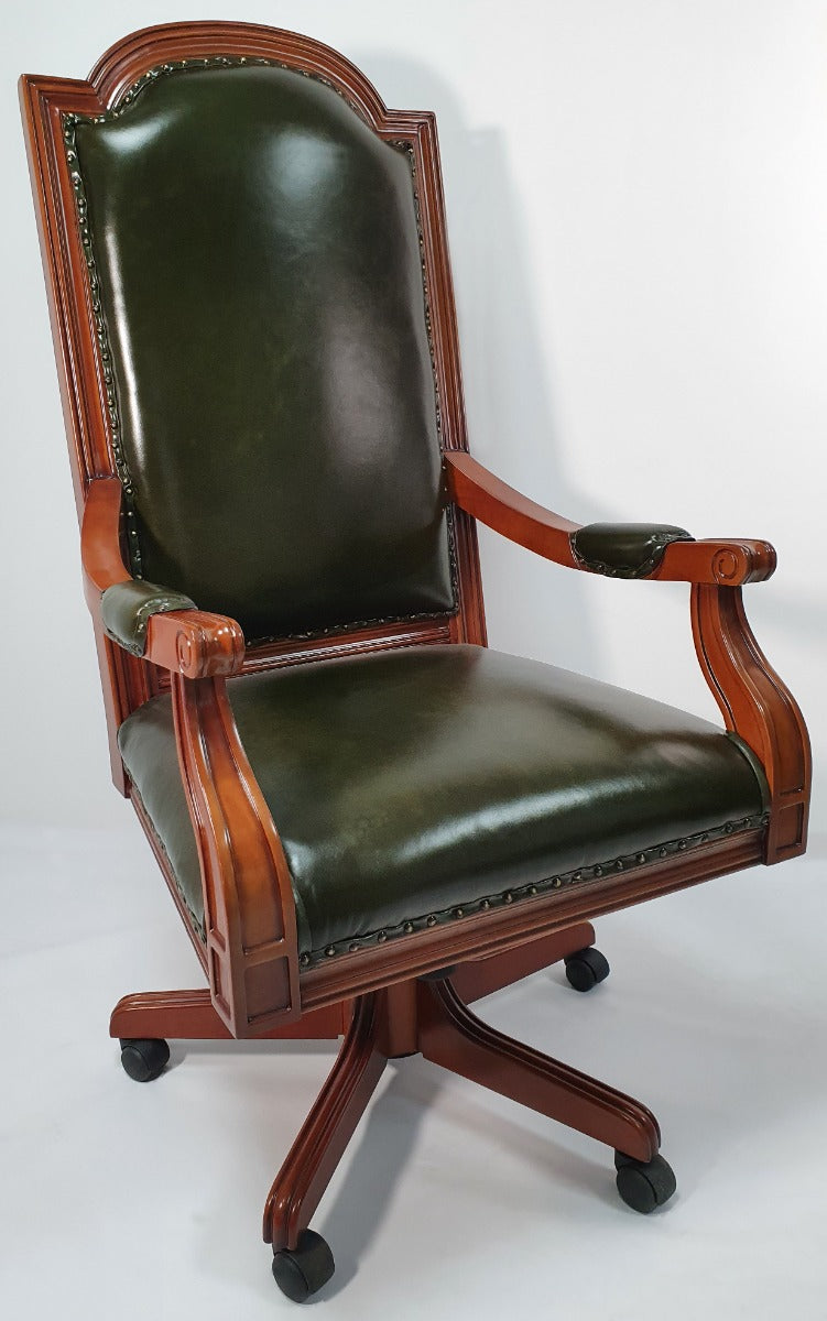 Vintage green shop office chair