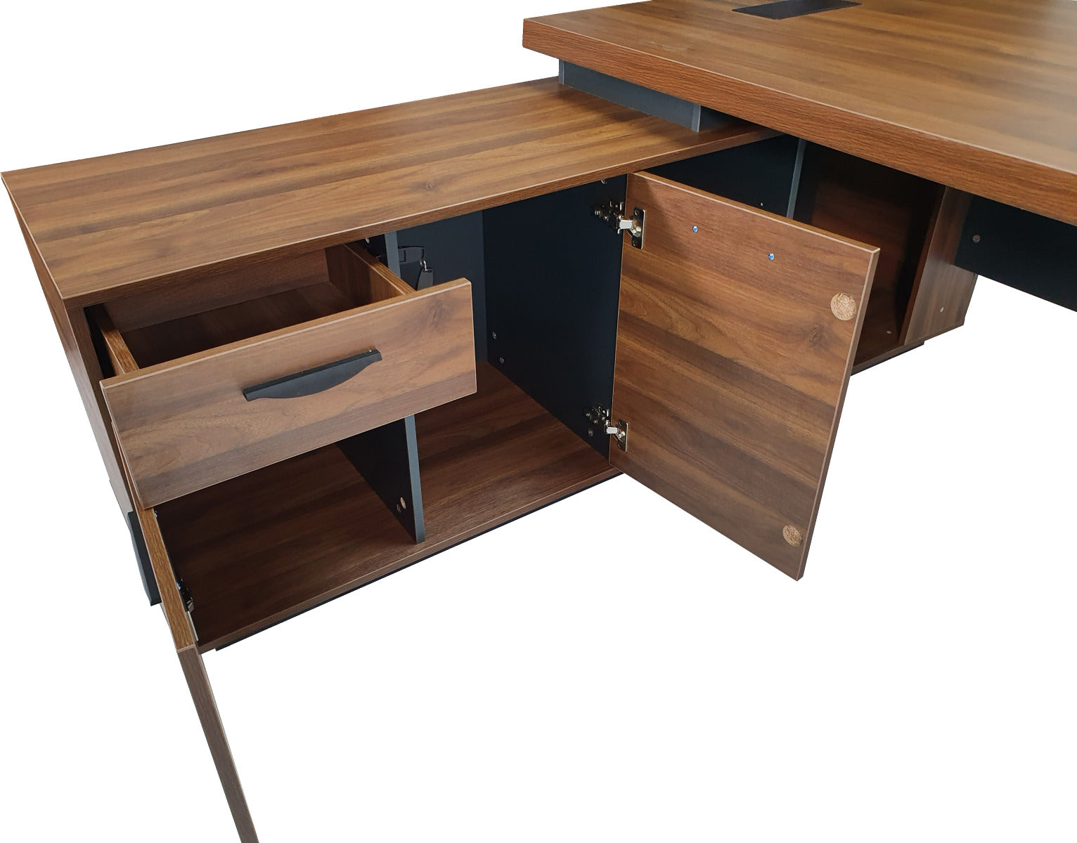 Solid walnut executive deals desk