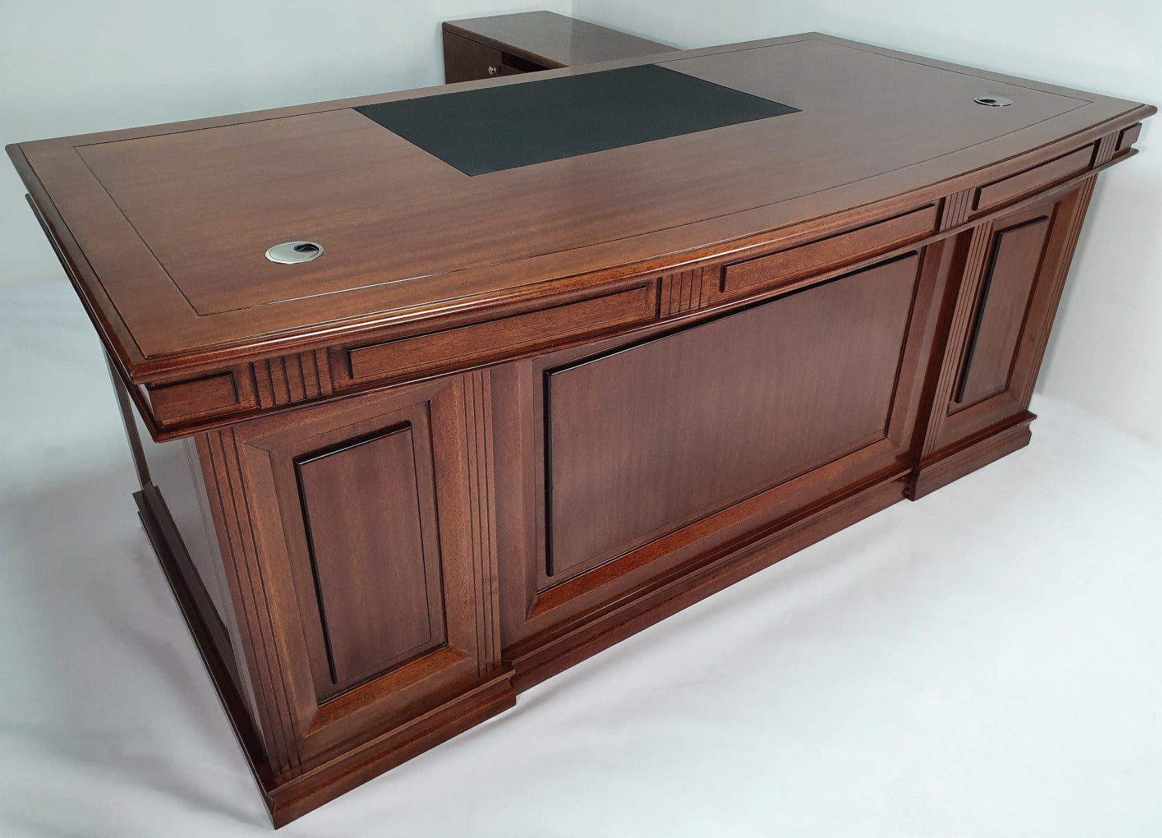 Solid walnut deals executive desk