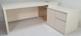 Quality Executive Office Corner Desk in Ivory - BG856