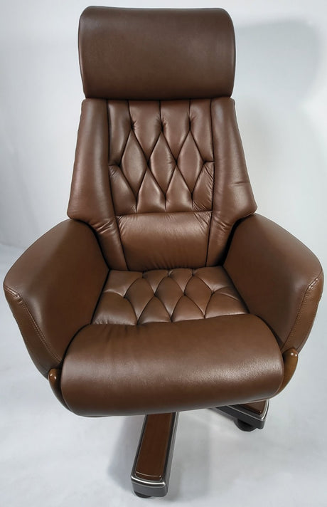 Brown Leather Luxury Executive Office Chair - YS1505A