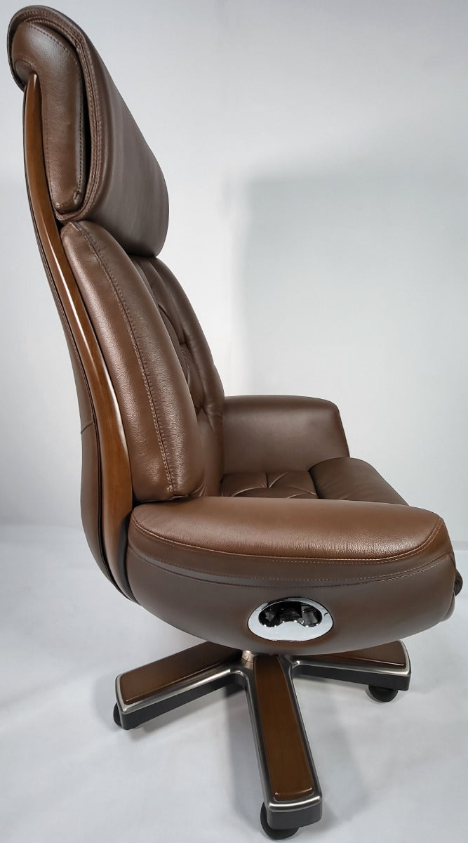 Brown Leather Luxury Executive Office Chair - YS1505A