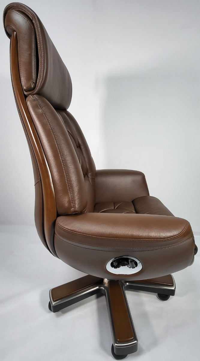 Brown Leather Luxury Executive Office Chair -  YS1505A