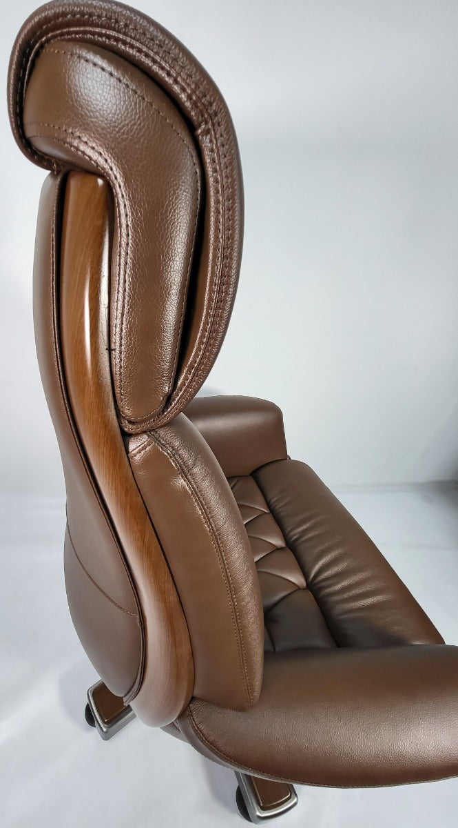 Brown Leather Luxury Executive Office Chair -  YS1505A