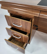 GRA-UBA141-1400mm - Executive Home Office Desk In Light Oak