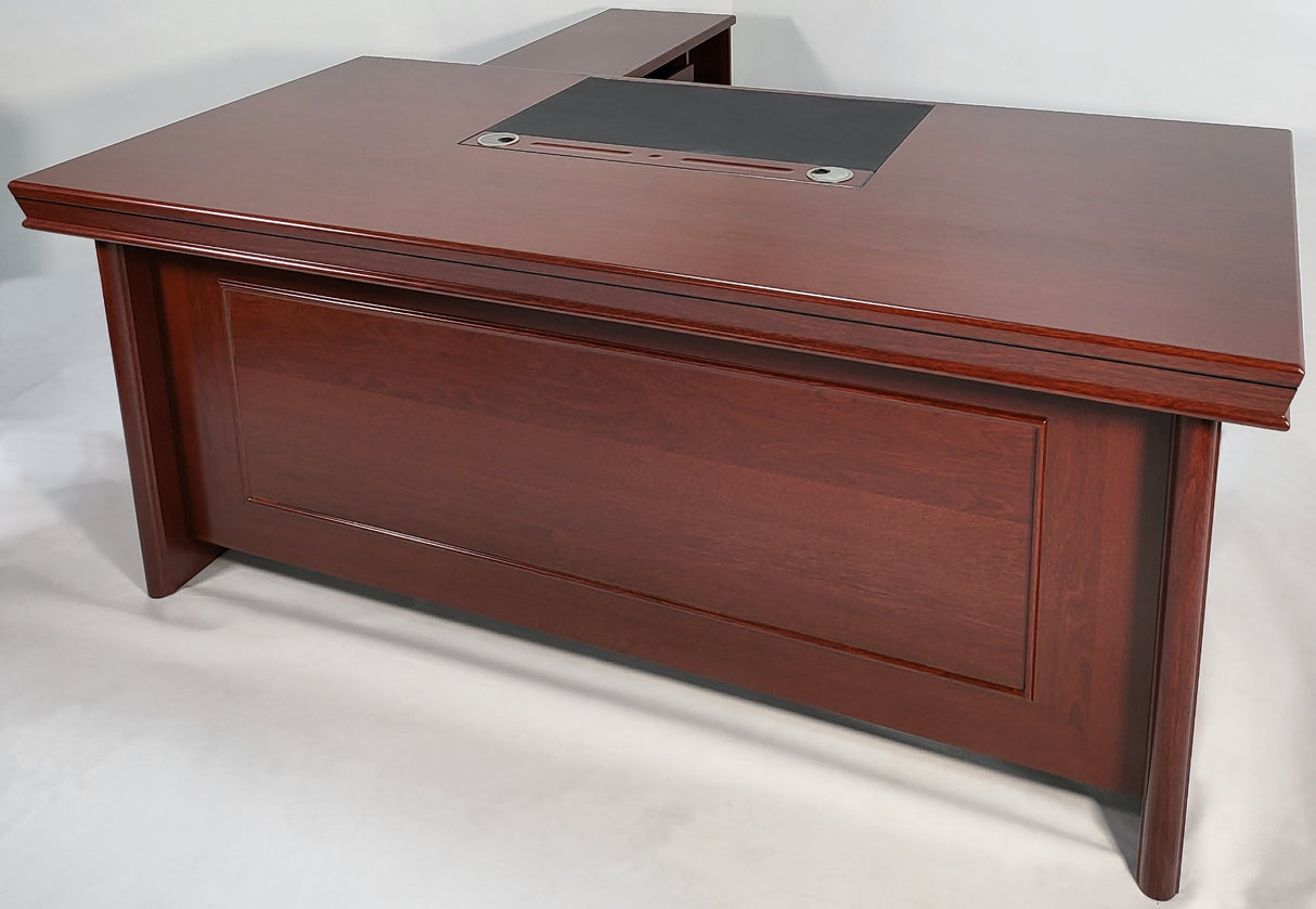 Mahogany Executive Office Desk with Pedestal and Return - 1830