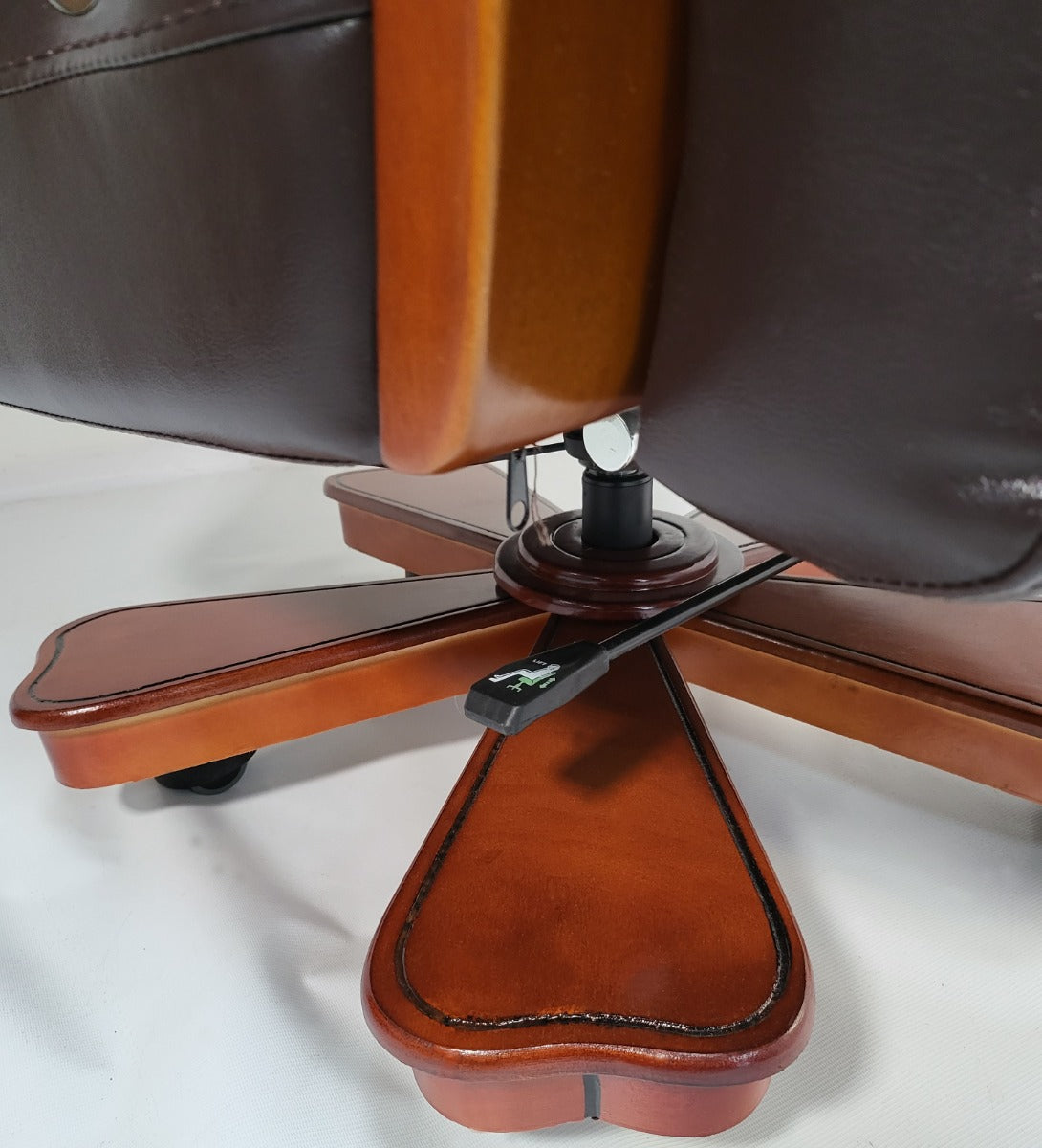 Real Italian Leather Brown Executive Office Chair - A771