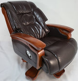 Real Italian Leather Brown Executive Office Chair - A771