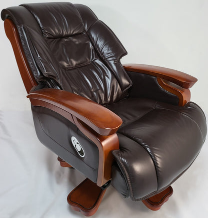 Real Italian Leather Brown Executive Office Chair -  A771