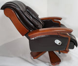 Real Italian Leather Brown Executive Office Chair - A771