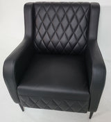 Modern Black Leather Executive Sofa - 1 & 3 Seat Available - F168