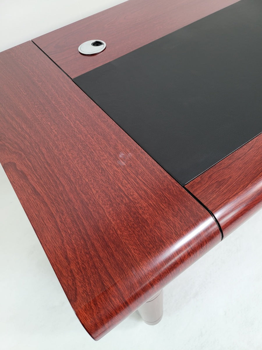 Mahogany Executive Office Desk with Pedestal - 1200mm or 1400mm Option - KW12B