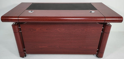 Mahogany Executive Office Desk with Pedestal - 1200mm or 1400mm Option - KW12B