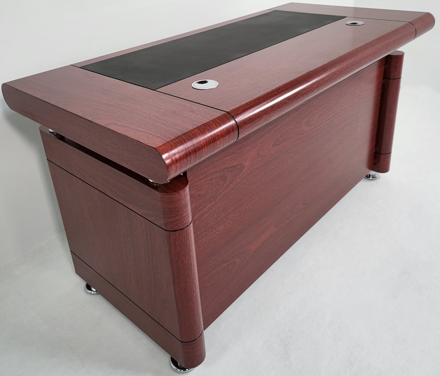 Mahogany Executive Office Desk with Pedestal - 1400mm - KW12B
