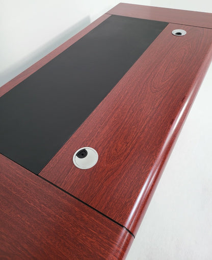 Mahogany Executive Office Desk with Pedestal - 1200mm or 1400mm Option - KW12B