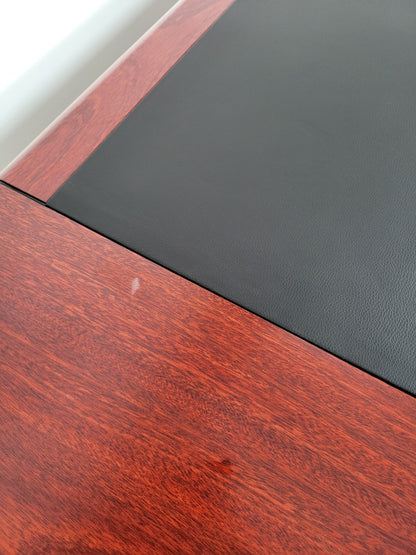 Mahogany Executive Office Desk with Pedestal - 1200mm or 1400mm Option - KW12B