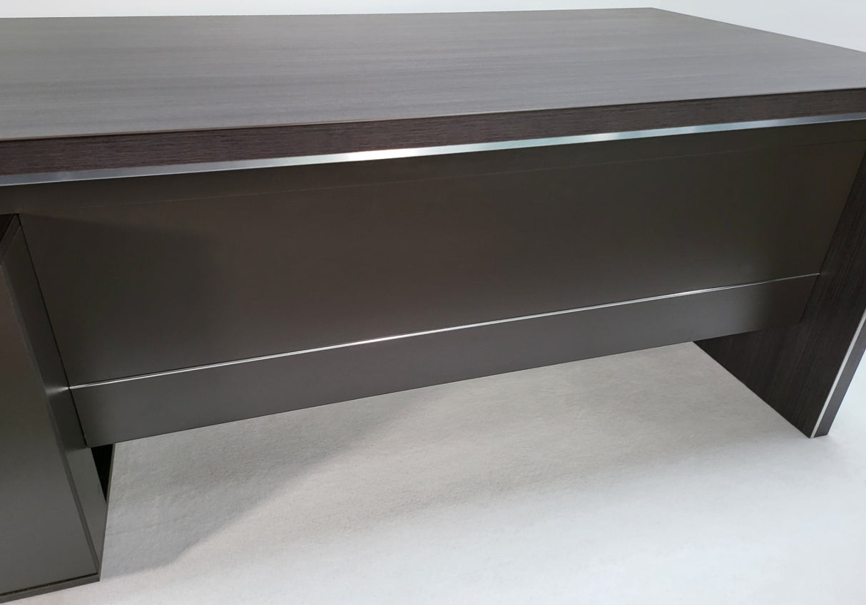 Stylish Grey Oak Corner Executive Office Desk - 1600mm, 1800mm, 2000mm - DG07-04
