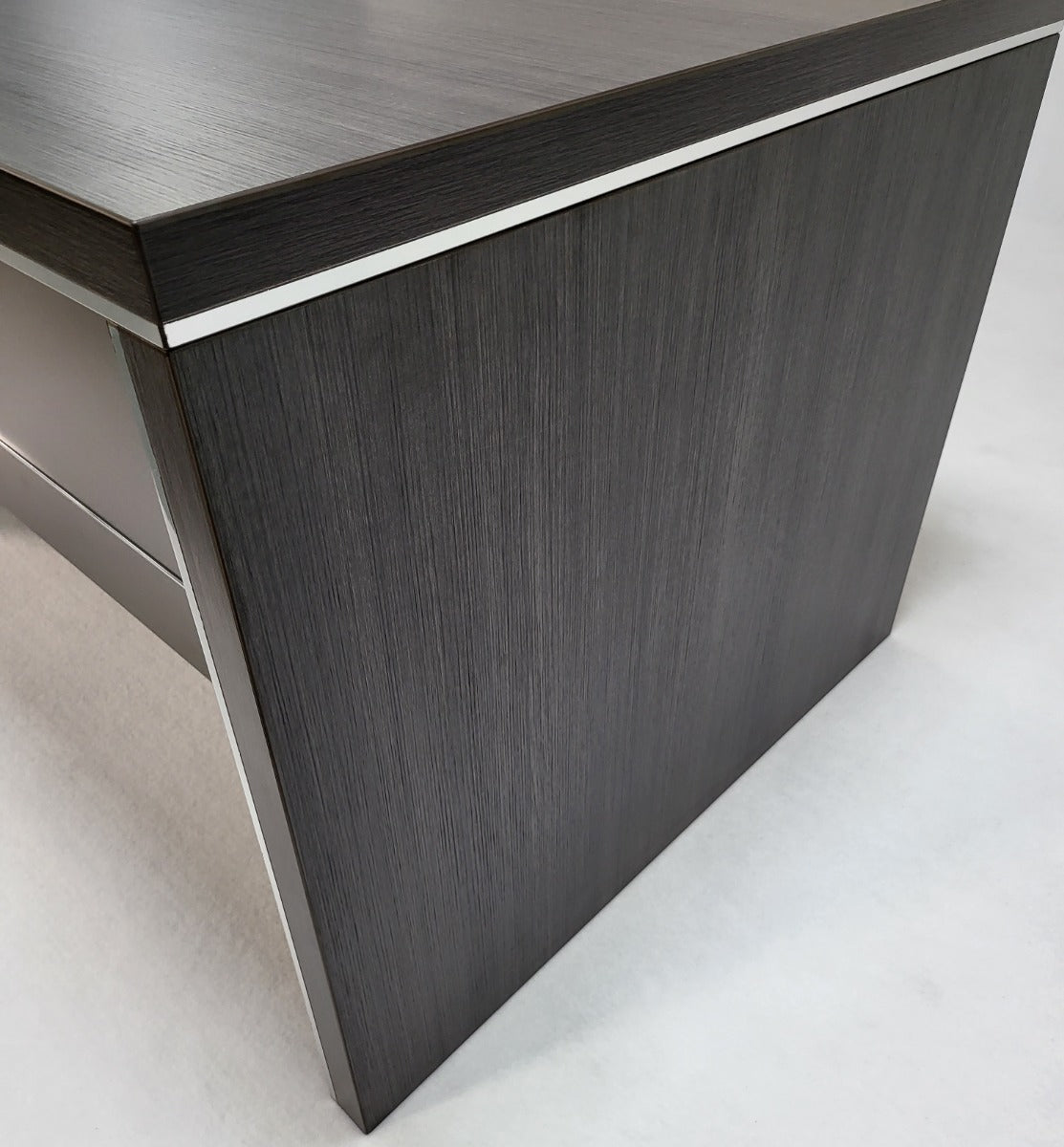 Stylish Grey Oak Corner Executive Office Desk - 1600mm, 1800mm, 2000mm - DG07-04