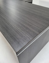 Stylish Grey Oak Corner Executive Office Desk - 1600mm, 1800mm, 2000mm - DG07-04