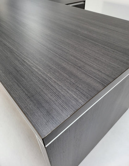 Stylish Grey Oak Corner Executive Office Desk - 1600mm, 1800mm, 2000mm - DG07-04