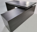 Stylish Grey Oak Corner Executive Office Desk - 1600mm, 1800mm, 2000mm - DG07-04