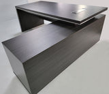 Stylish Grey Oak Corner Executive Office Desk - 1600mm - DG07-D0116-04