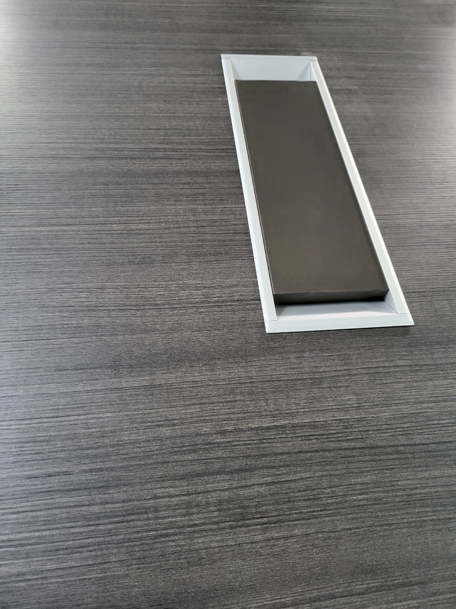 Stylish Grey Oak Corner Executive Office Desk - 1600mm, 1800mm, 2000mm - DG07-04