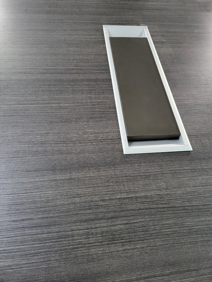 Stylish Grey Oak Corner Executive Office Desk - 1600mm, 1800mm, 2000mm - DG07-04