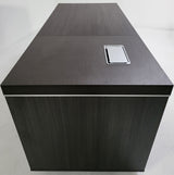 Modern Grey Oak Executive Office Desk with Built in Storage - 1600mm - BJS-X1616