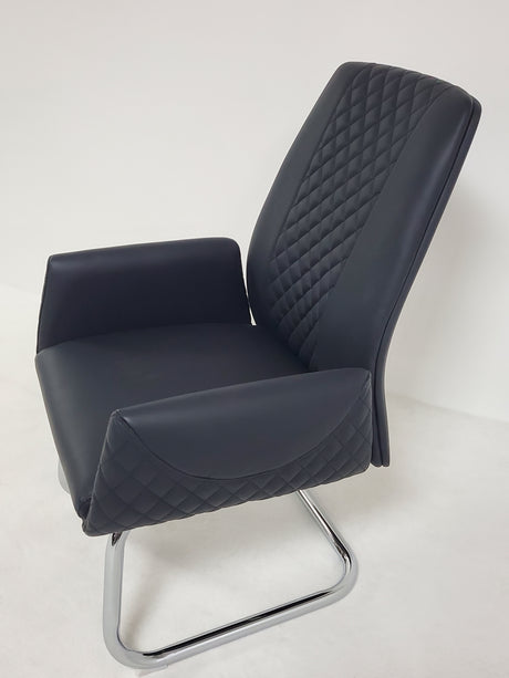 Modern Black Leather Meeting Room Chair - DL205C