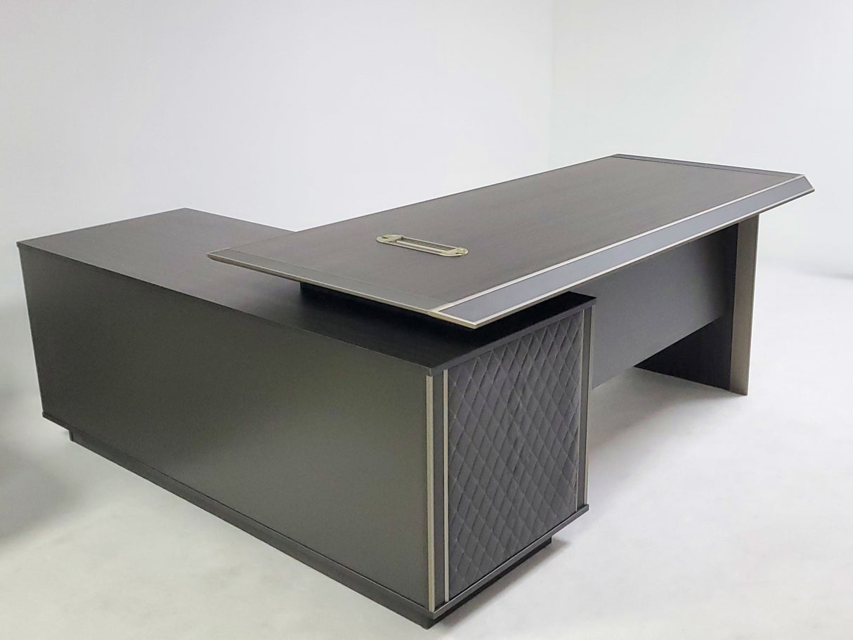 Modern Corner Executive Office Desk with Bevelled Design - 1800mm - TUT-01