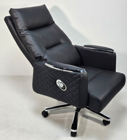 Modern Reclining Black Leather High Back Executive Office Chair - HB-306A