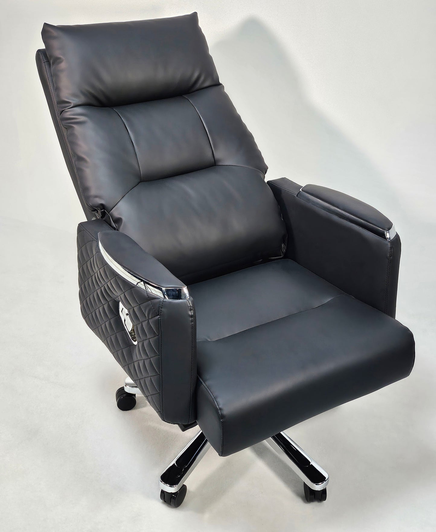 Modern Reclining Black Leather High Back Executive Office Chair - HB-306A