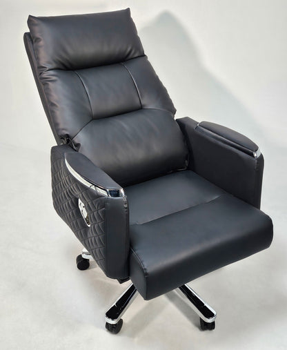 Modern Reclining Black Leather High Back Executive Office Chair - HB-306A