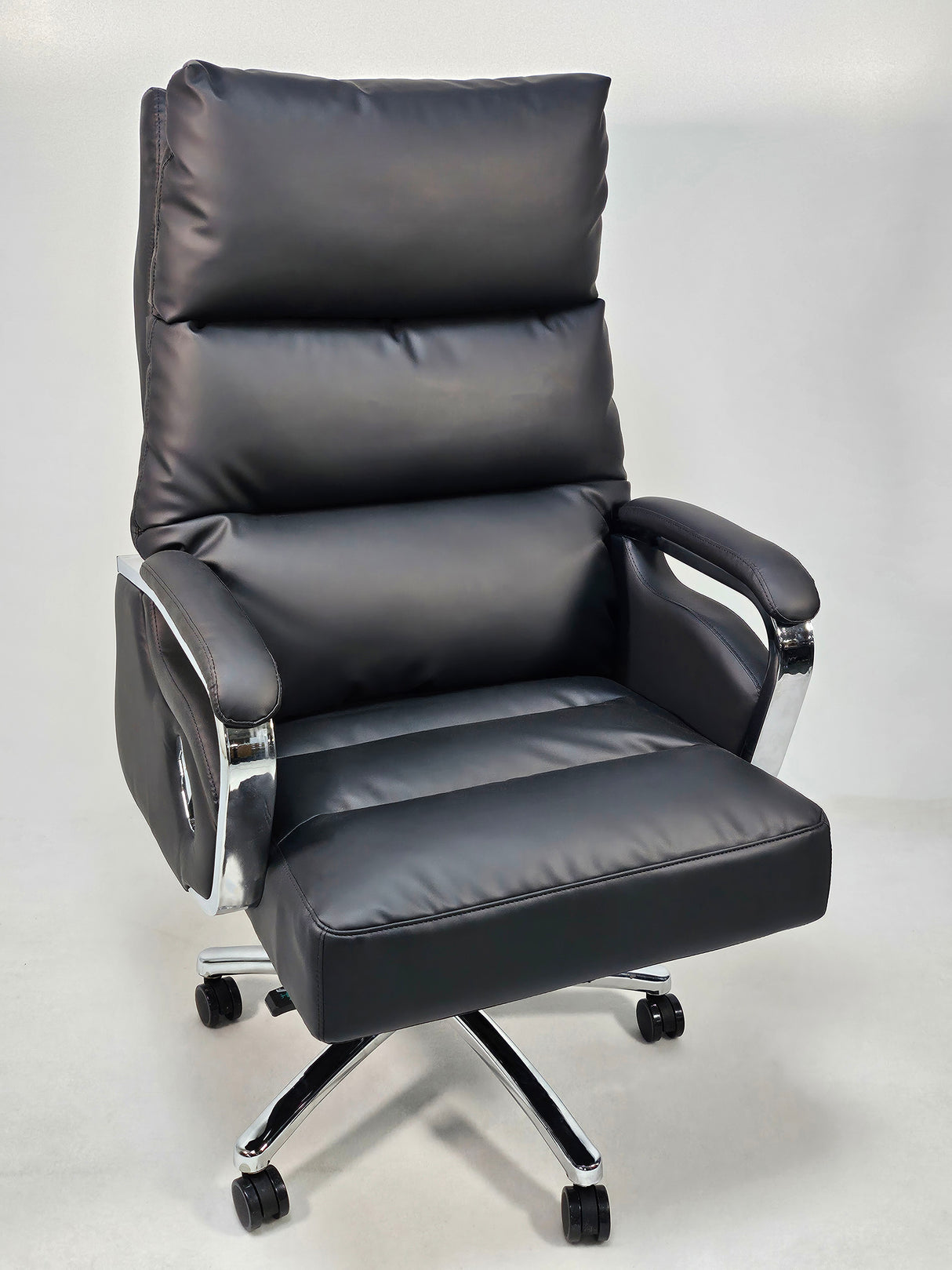 Modern Reclining Black Leather High Back Executive Office Chair - HB-263A