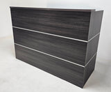 Modern Grey Oak Reception Counter - 1600mm - REC-16-DG04