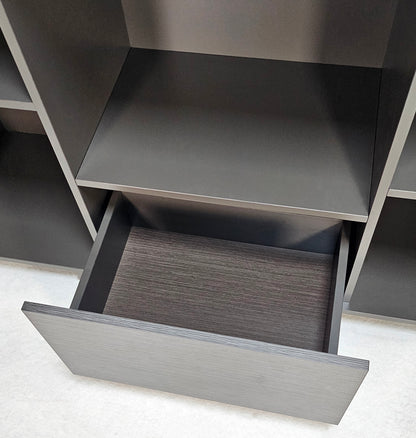 Modern Grey Oak Executive Cupboard - 1600mm - WKO-S0116