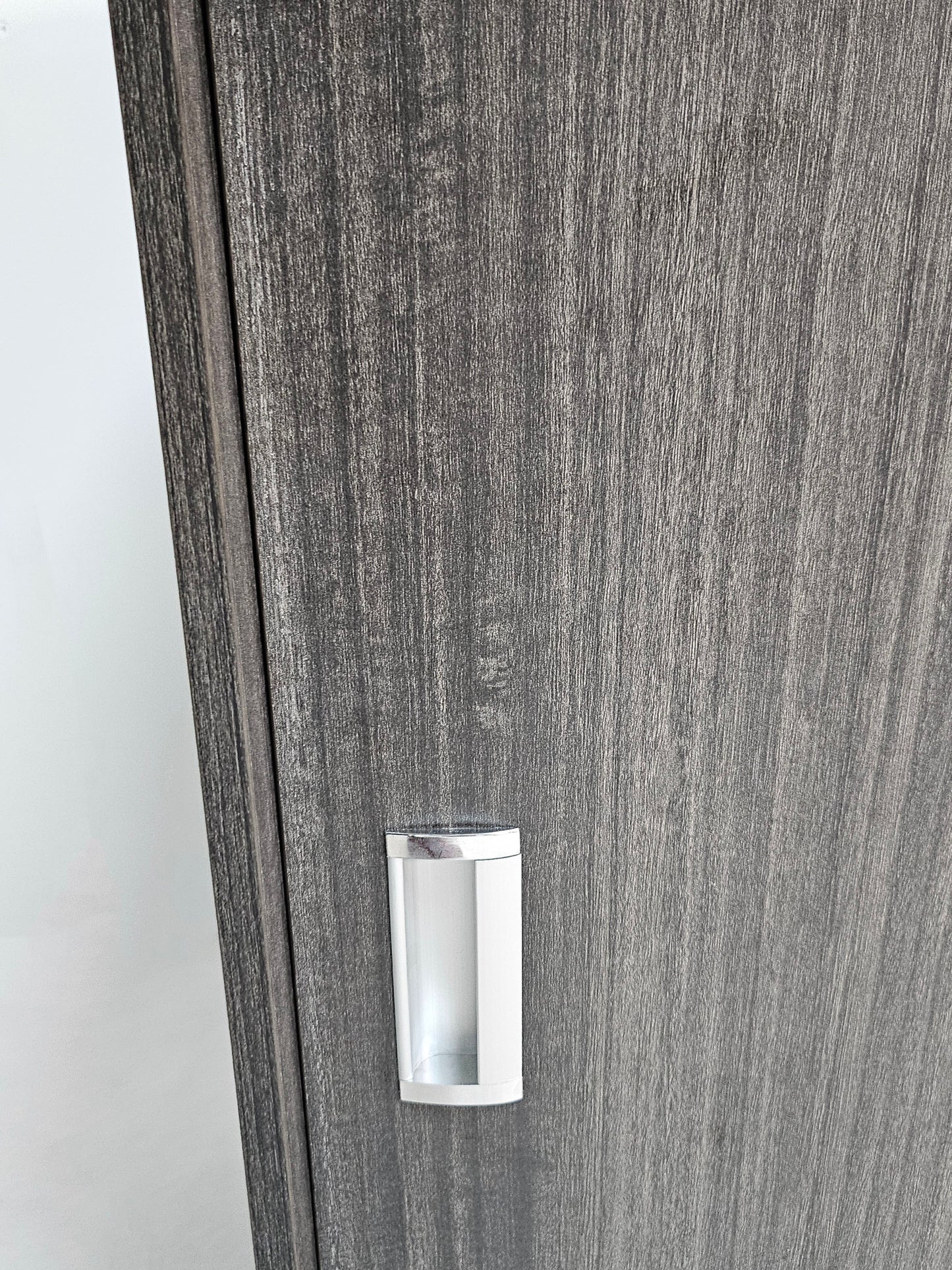 Modern Grey Oak Sliding Door Low Storage Cupboard - CF-750P