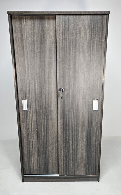 Modern Grey Oak Sliding Door Storage Cupboard - CF-1600P