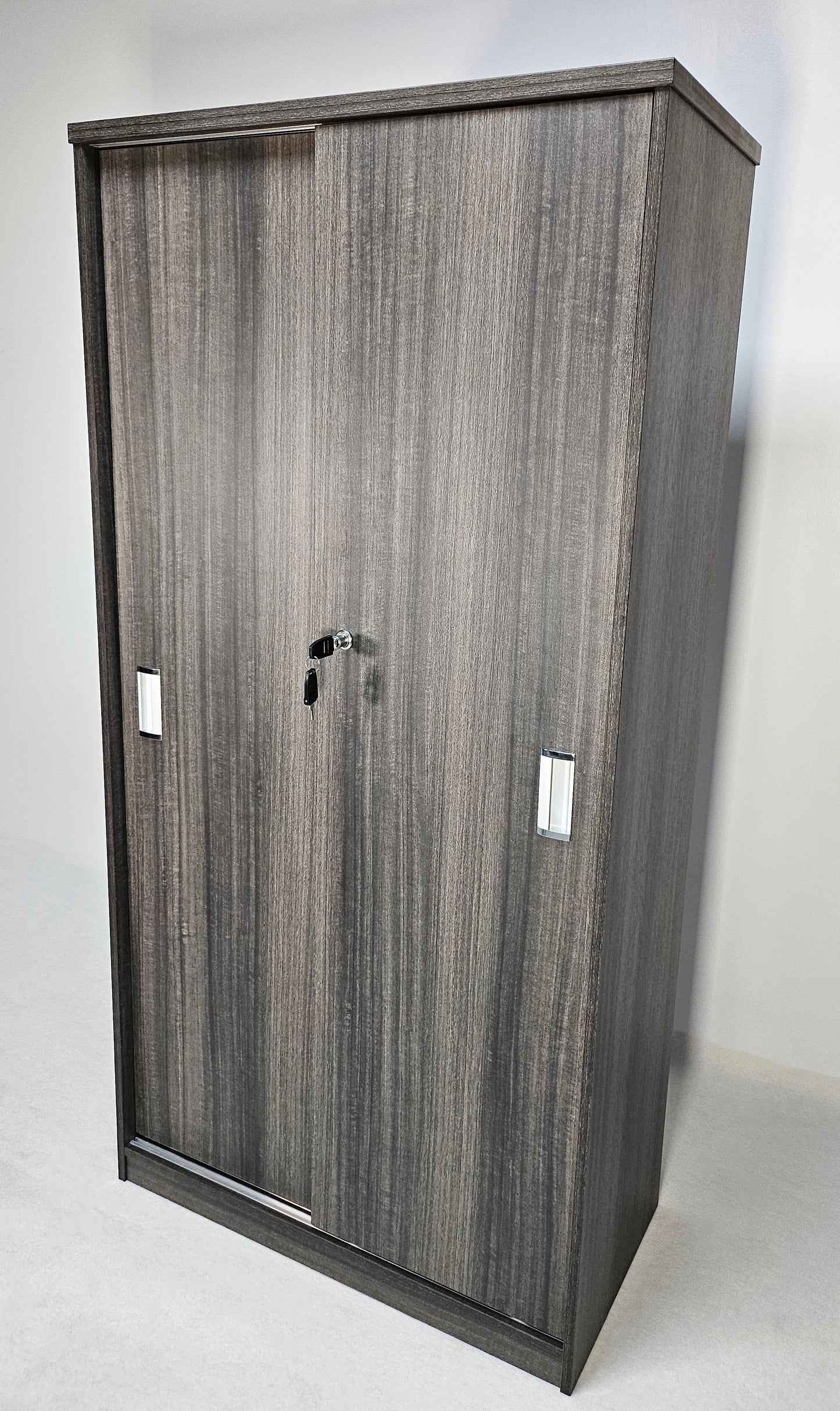 Modern Grey Oak Sliding Door Storage Cupboard - CF-1600P
