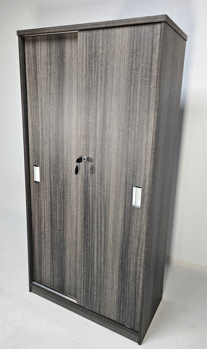 Modern Grey Oak Sliding Door Storage Cupboard - CF-1600P