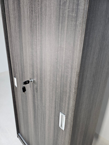Modern Grey Oak Sliding Door Storage Cupboard - CF-1600P