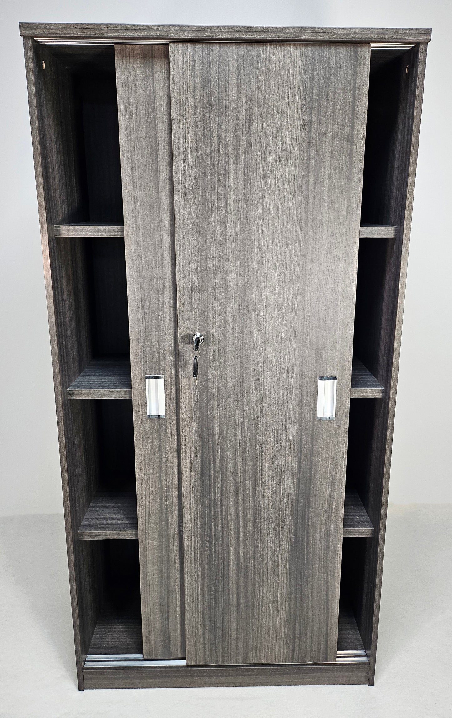 Modern Grey Oak Sliding Door Storage Cupboard - CF-1600P