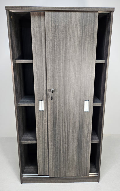 Modern Grey Oak Sliding Door Storage Cupboard - CF-1600P