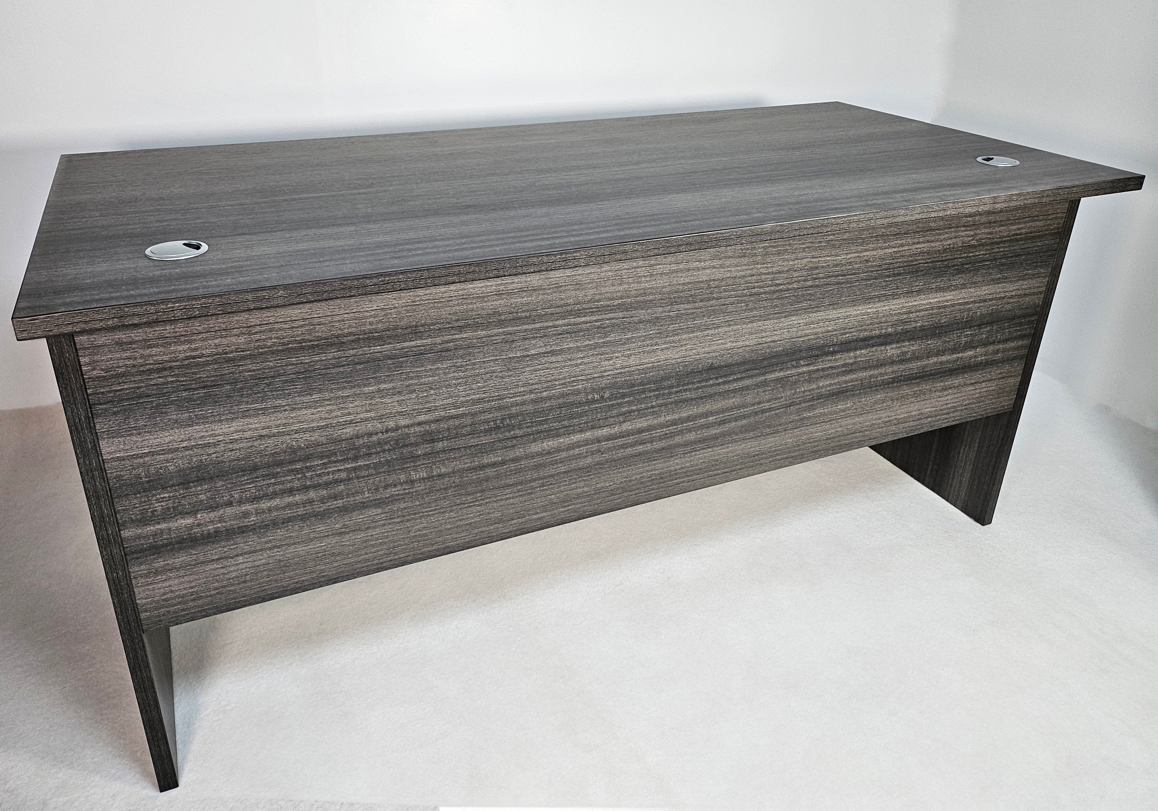 Specialising In Modern Grey Oak Straight Office Desk - 1400mm, 1600mm or 1800mm - CF-78 Huddersfield