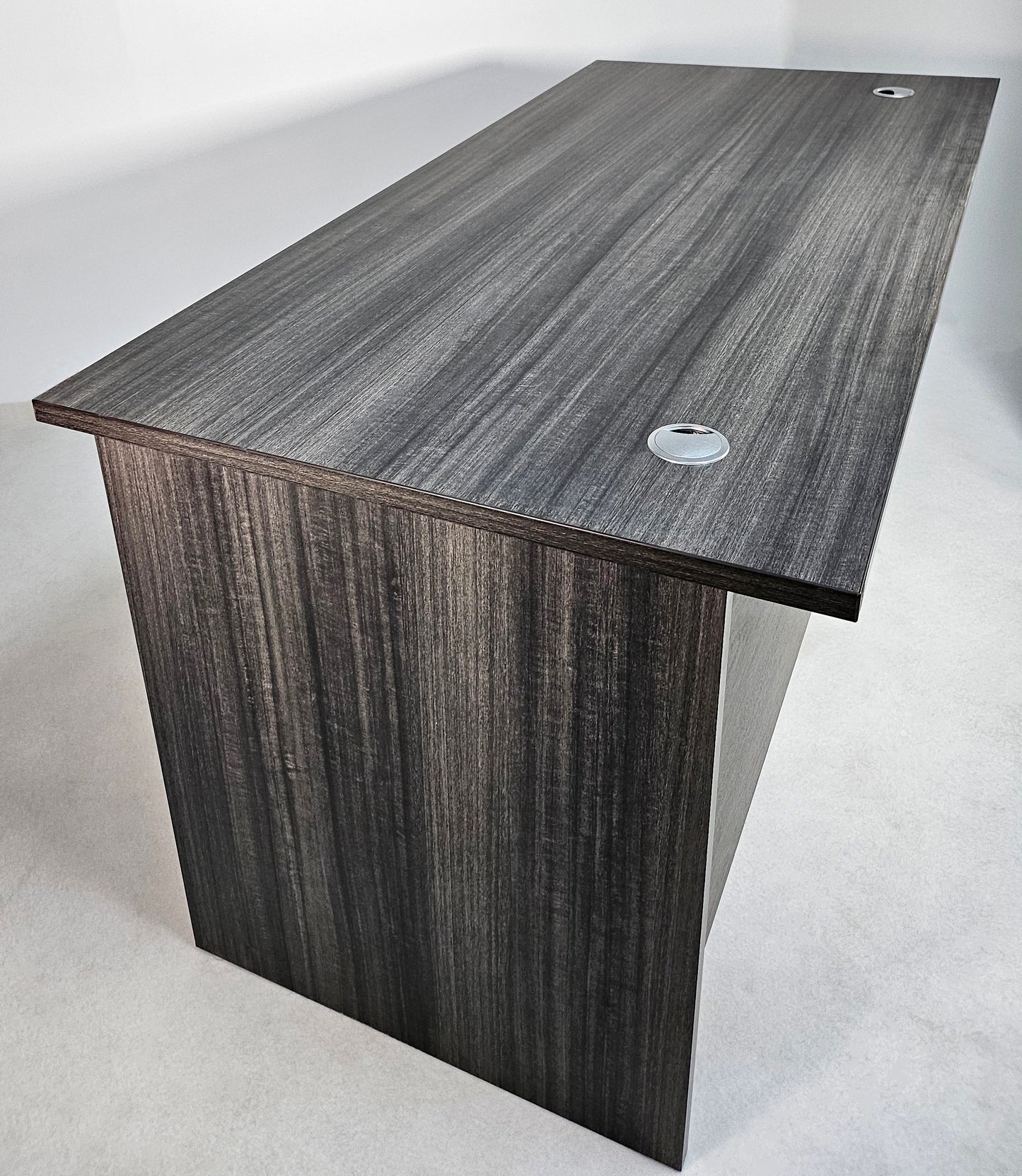 Modern Grey Oak Straight Office Desk - 1400mm - CF-1475