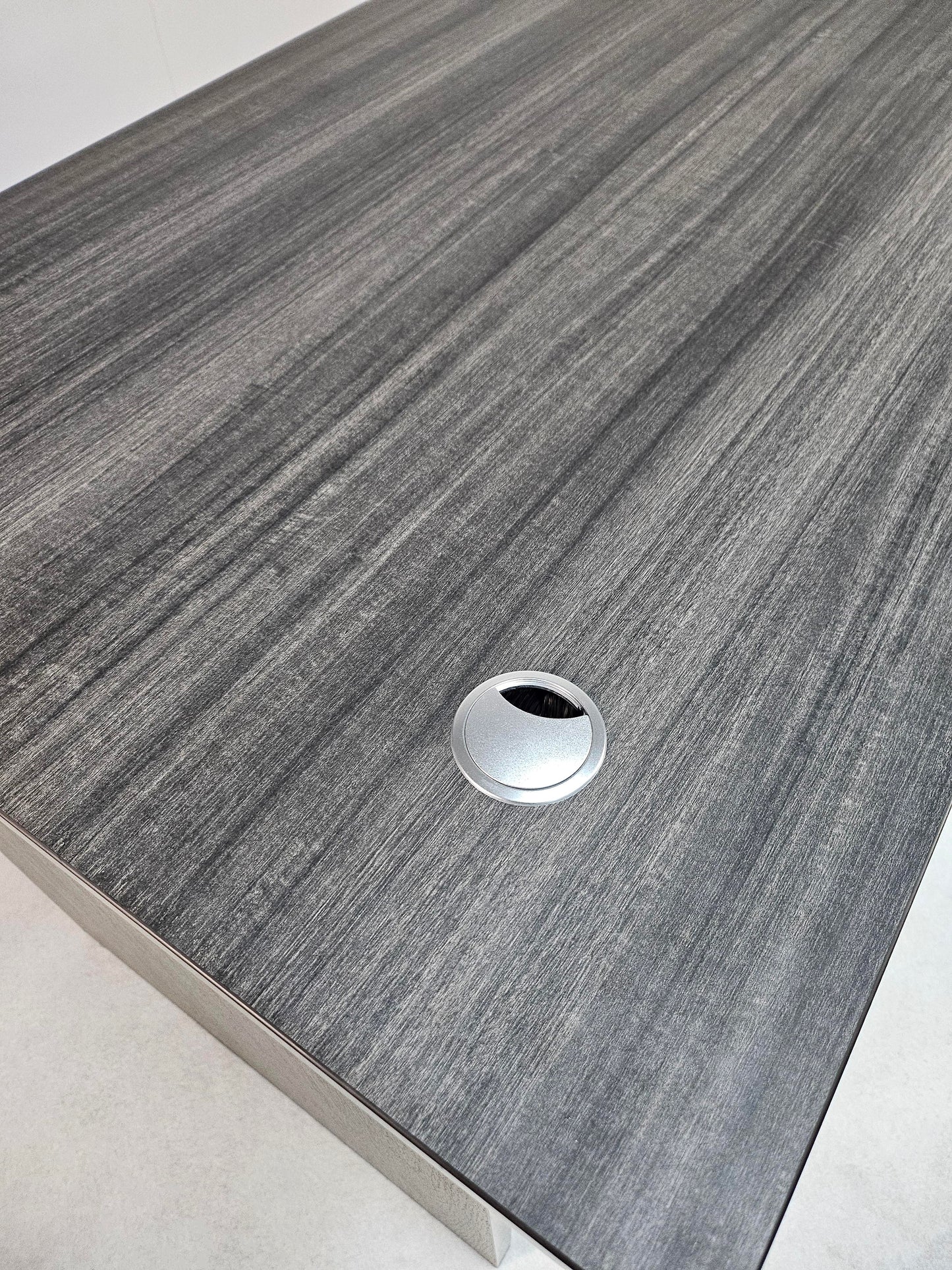 Modern Grey Oak Straight Office Desk - 1400mm - CF-1475