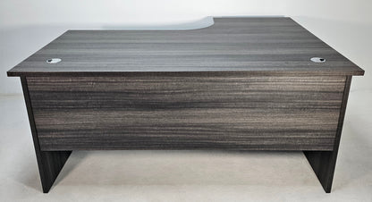 Modern Grey Oak Left Hand Corner Office Desk - 1600mm - CF-1612A